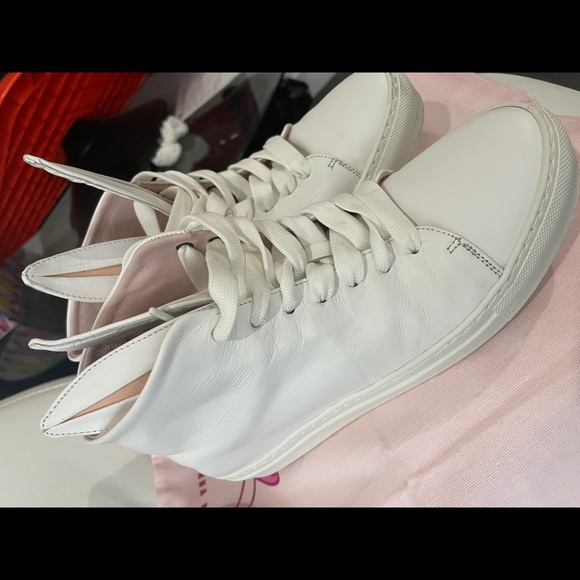 Minna Parikka Leather Bunny Ears High Top Trainers - Picture 4 of 7